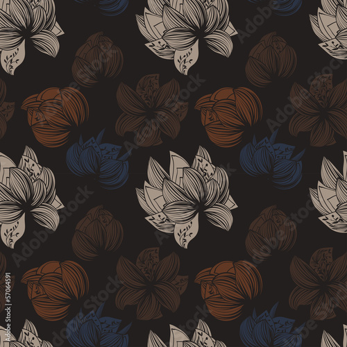 Herbarium seamless texture