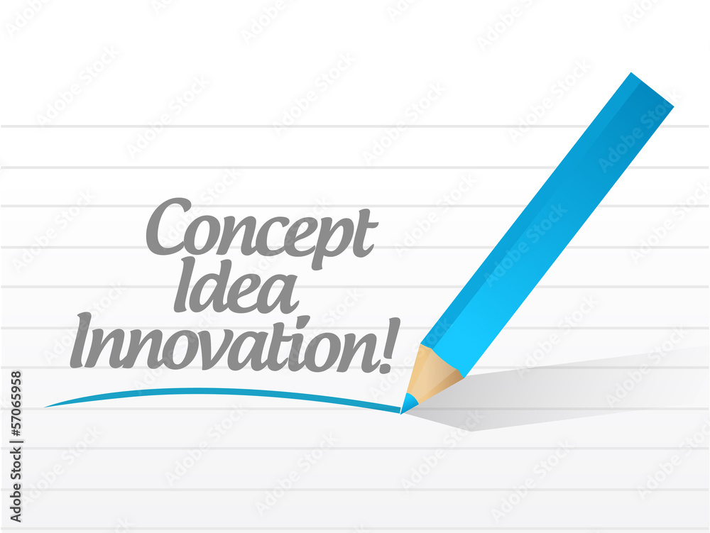 concept idea innovation written illustration concept idea innovation written illustration