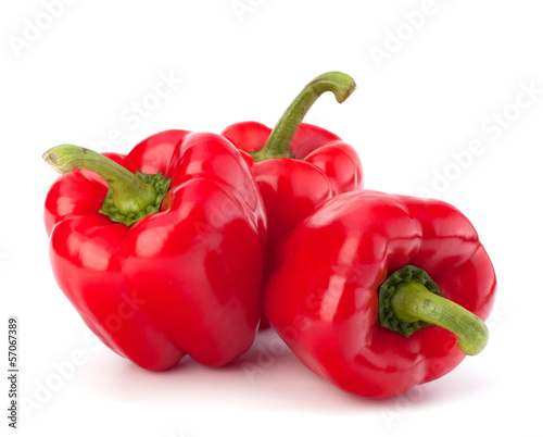 red pepper isolated on white background