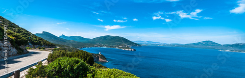Landscape of a coast of Sardinia