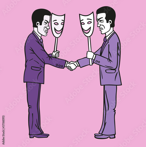 Business etiquette forbids show negative emotions.