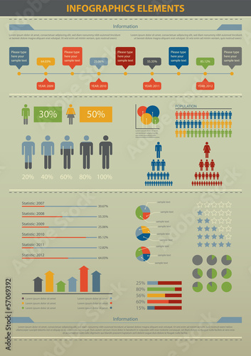 Infographic element. Population.