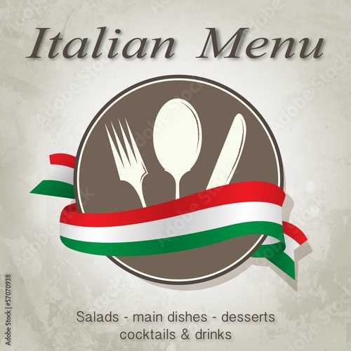Italian menu