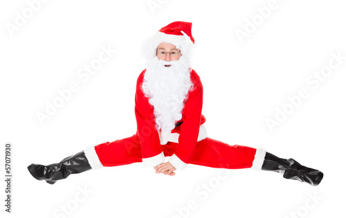 Santa Claus Sits On A Splits