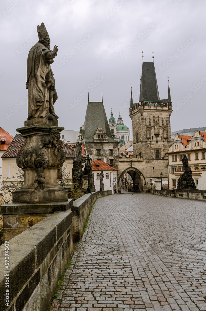 Fototapeta premium Charles bridge and Mala Strana