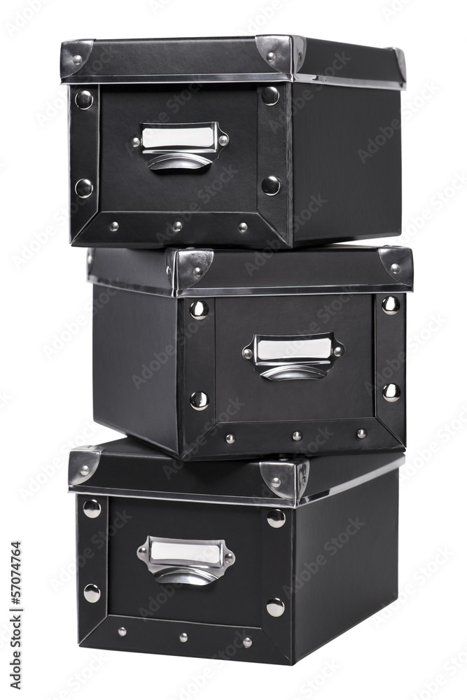 Stack of storage boxes Stack of storage boxes