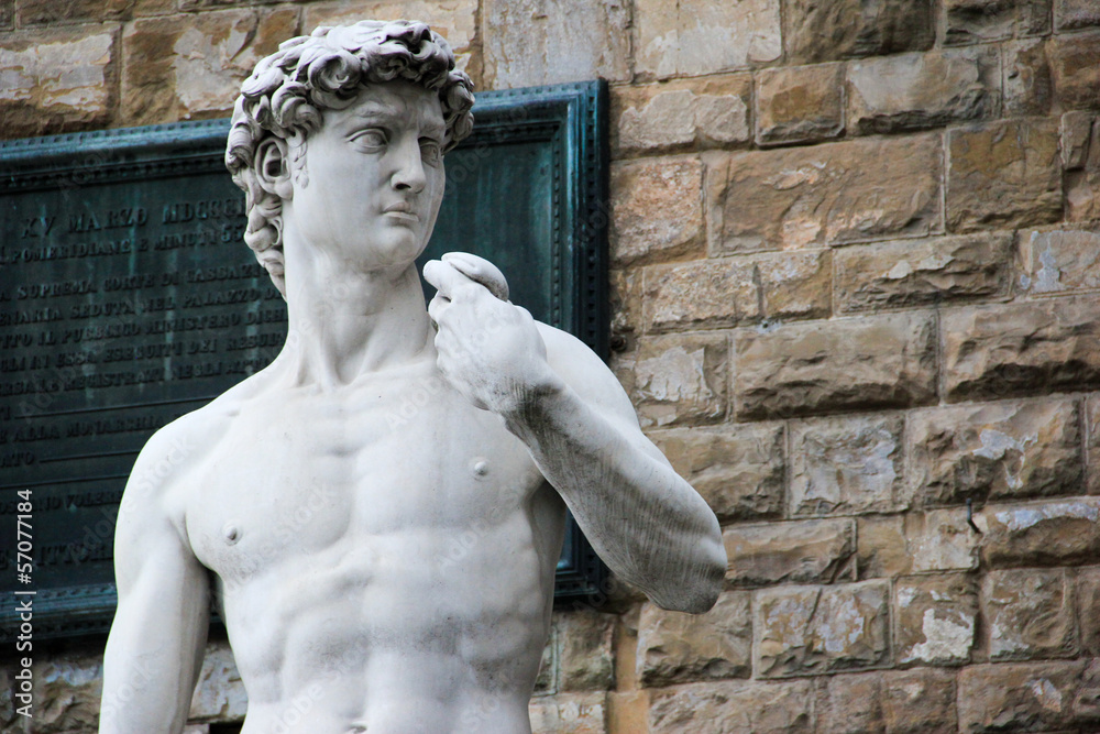 Michelangelo's sculpture of David in Florence
