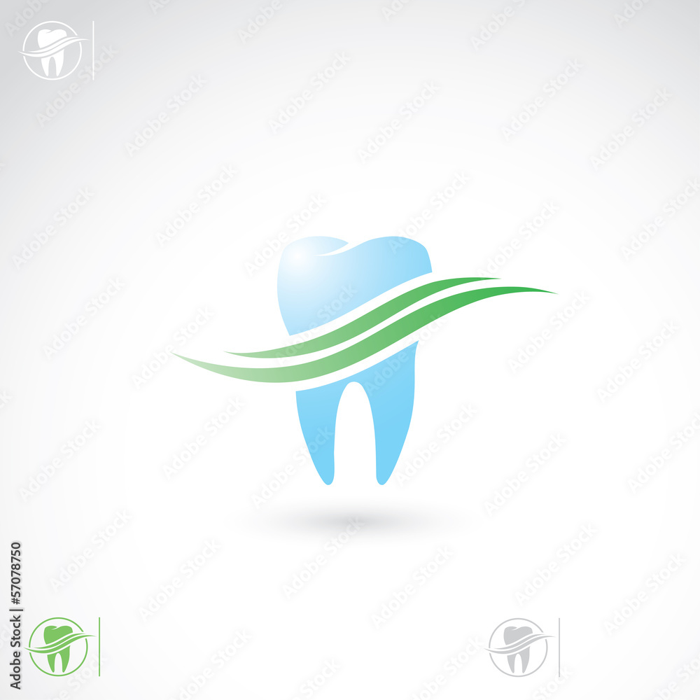 Fototapeta premium Tooth symbol