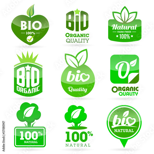 Bio - Eco - Natural icon set
