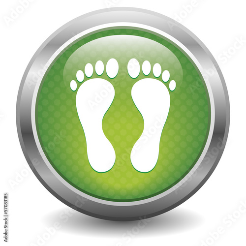 Green footprint button