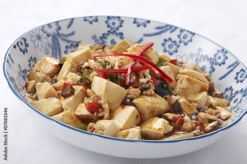 Mapo tofu,close up Mapo tofu,close up