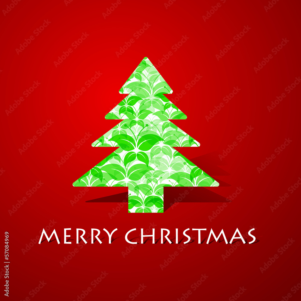 Green butterflies make a christmas tree stock vector Green butterflies make a christmas tree stock vector