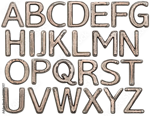 Metal letters