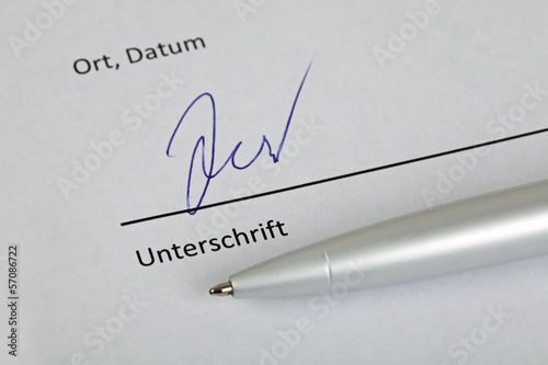 Unterschrift photo