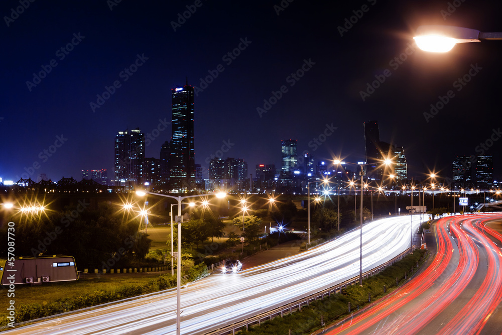 seoul city at night