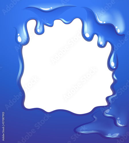 A blue border design