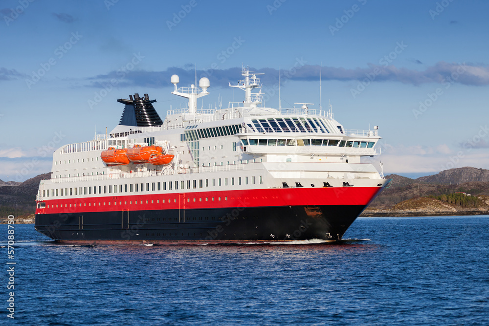 Norwegian passenger cruise ship at the sea Norwegian passenger cruise ship at the sea