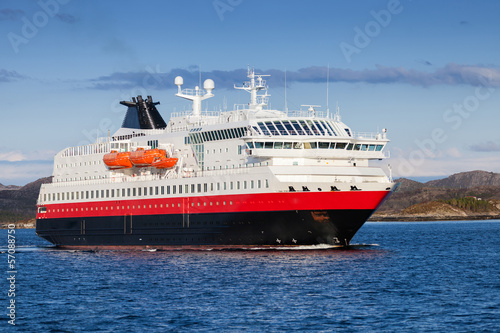  Norwegian passenger cruise ship at the sea