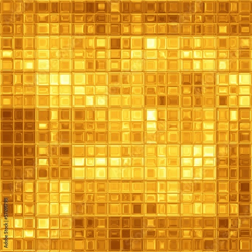 Abstract golden mosaic