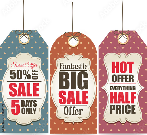 Holiday sale labels