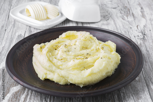 Fényképezés mashed potatoes with butter