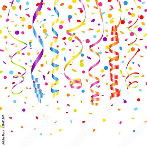 7 Streamers & Confetti Color Mix