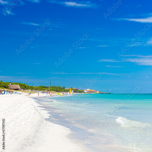 Fototapeta Naklejka Na Ścianę i Meble -  The beautiful beach of Varadero in Cuba