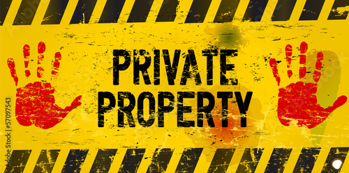 private property, warning sign photo
