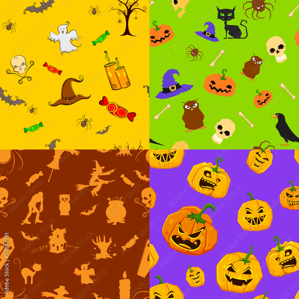 Halloween seamless Pattern Halloween seamless Pattern