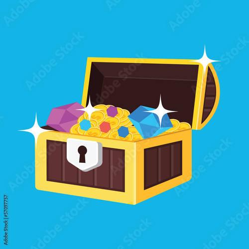 Vector Treasure Chest Icon