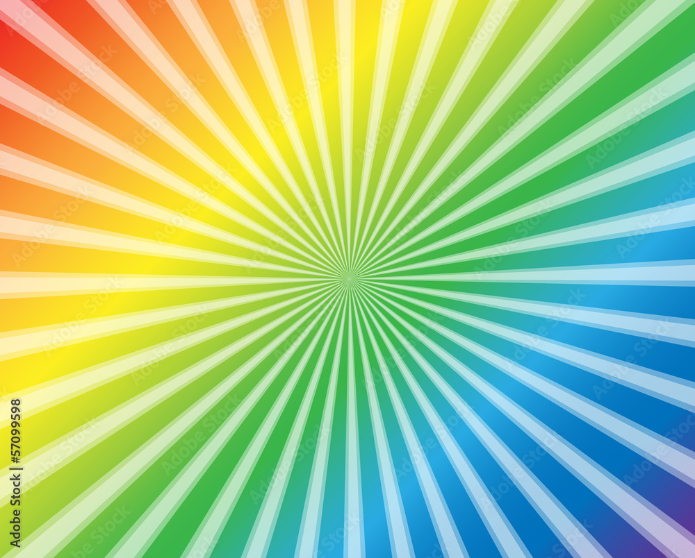 放射状背景放射光虹色の背景stock Vector Adobe Stock
