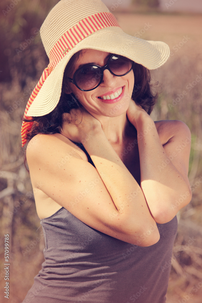 portrait of beautiful 35 years old woman with glasses portrait of beautiful 35 years old woman with glasses