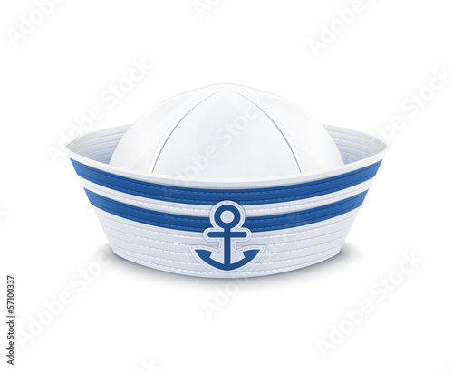 Sailor cap. vector illustration isolated on white background