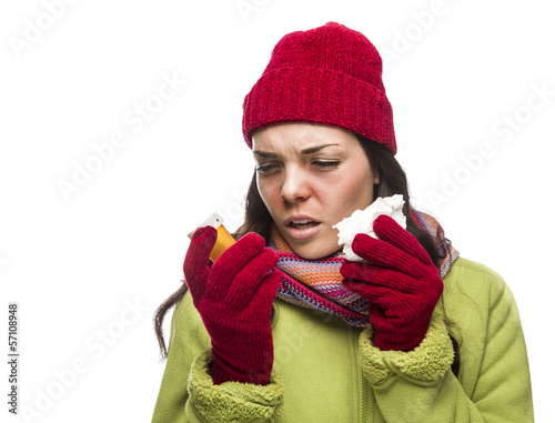 Sick Mixed Race Woman with ...