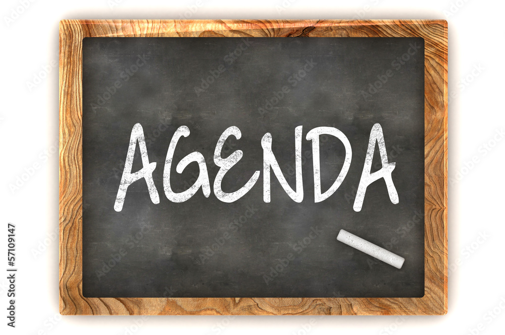 Fototapeta premium Blackboard Agenda