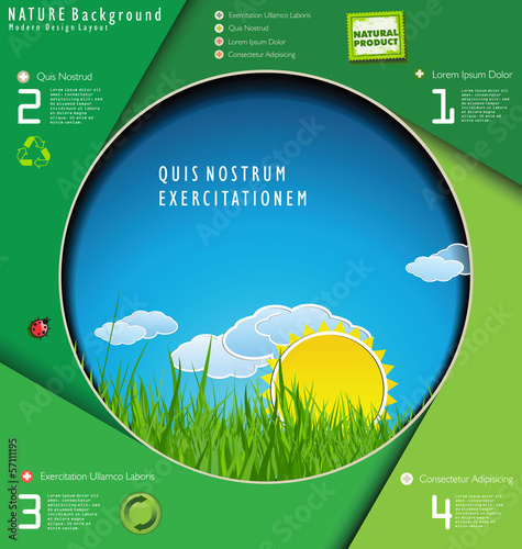 Modern ecology design layout