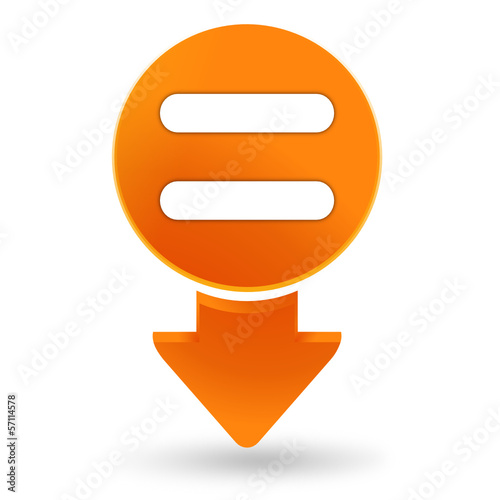égalité sur signet orange