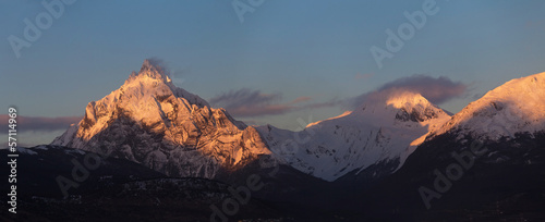 Peaks Olivia and Seven Brothers, Ushuaia, Tierra del Fuego, Pata