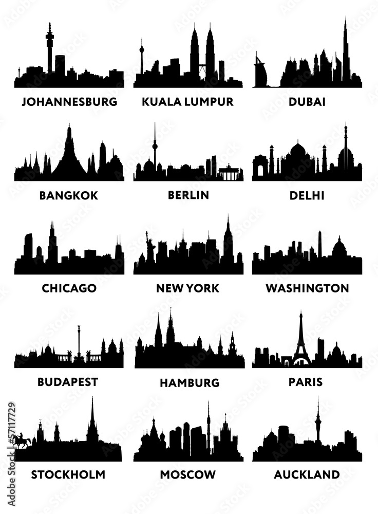 Fototapeta premium Miasto sylwetka