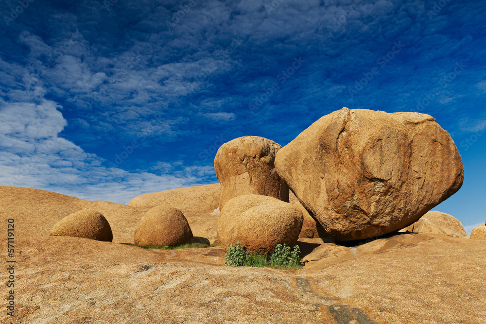 riesige Granitfelsen bei Spitzkoppe, Namibia