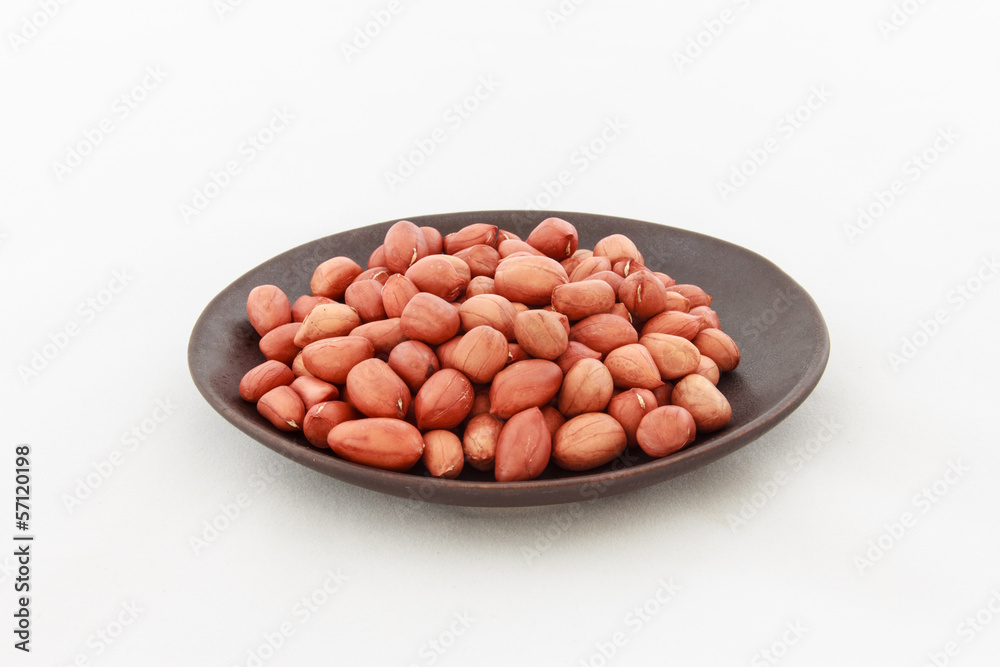 Peanuts in plate Peanuts in plate