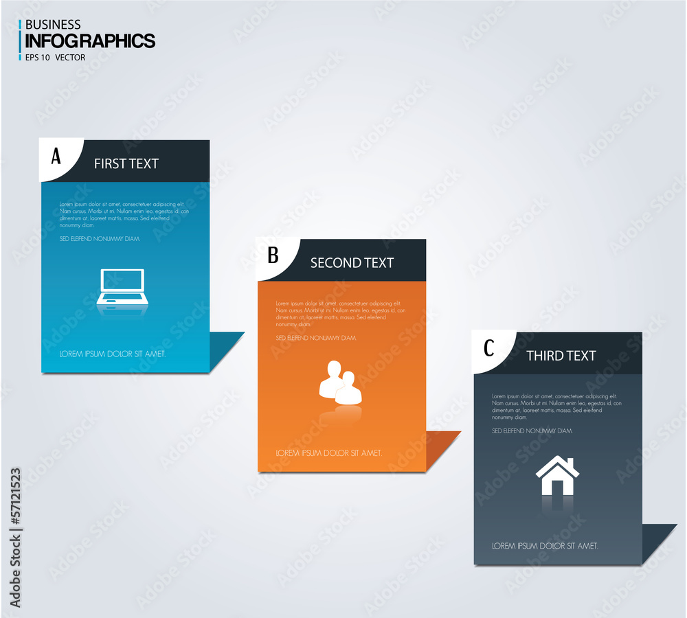 Set of paper banners. Modern design template. Set of paper banners. Modern design template.