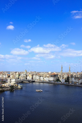 Damietta town north of Egypt on Mediterranean Sea
