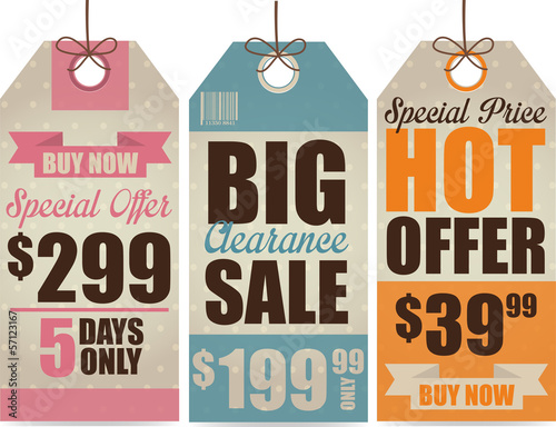 Sale labels