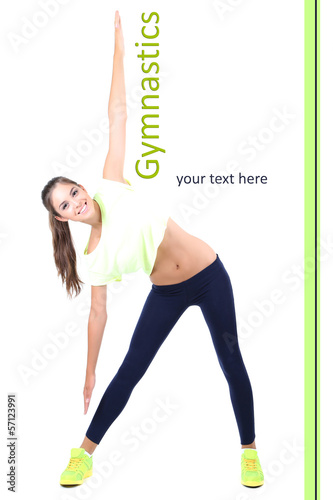 Beautiful young girl doing ...