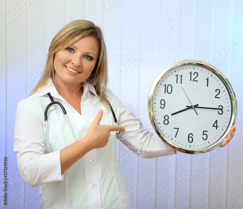 Young beautiful doctor with...