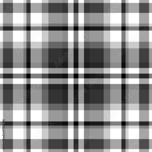 Black and white plaid patterns