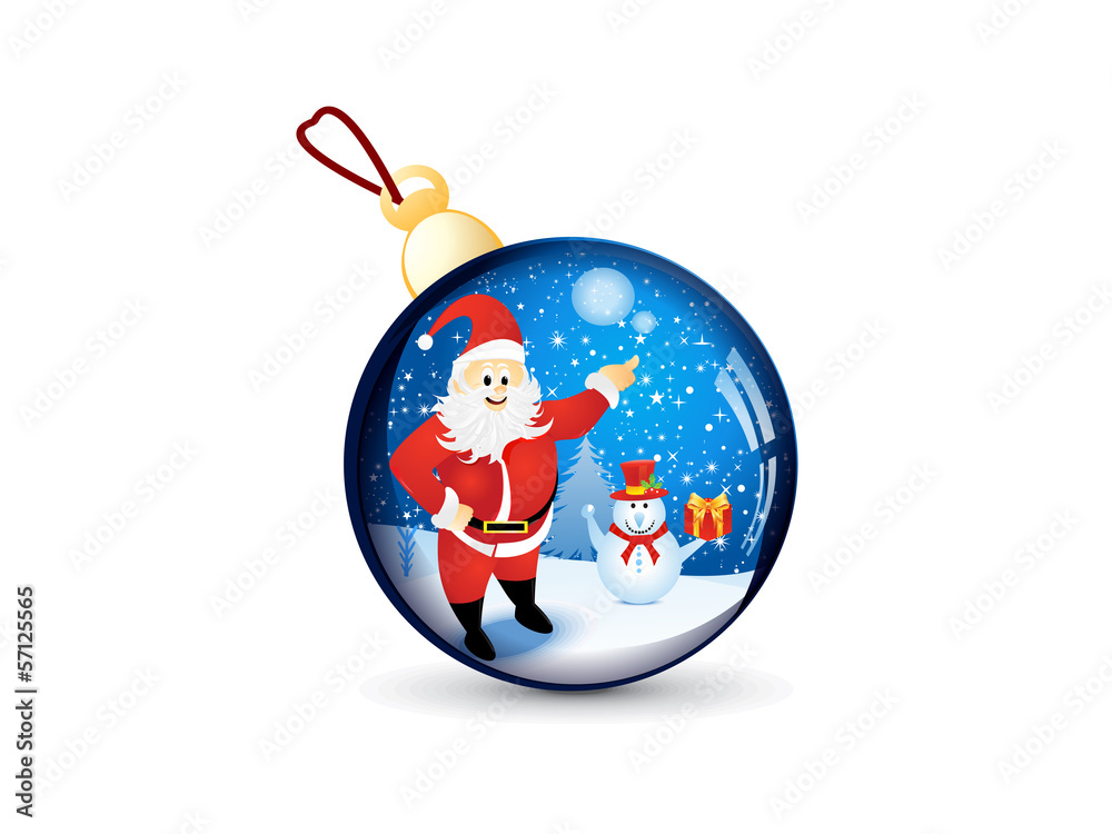 Fototapeta premium abstract glossy christmas ball