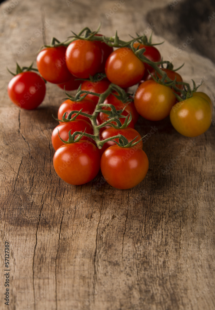 Tomatoes on wood Tomatoes on wood