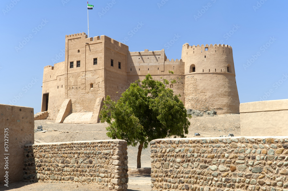 Obraz premium Arabian Fort in Fujairah Dubai